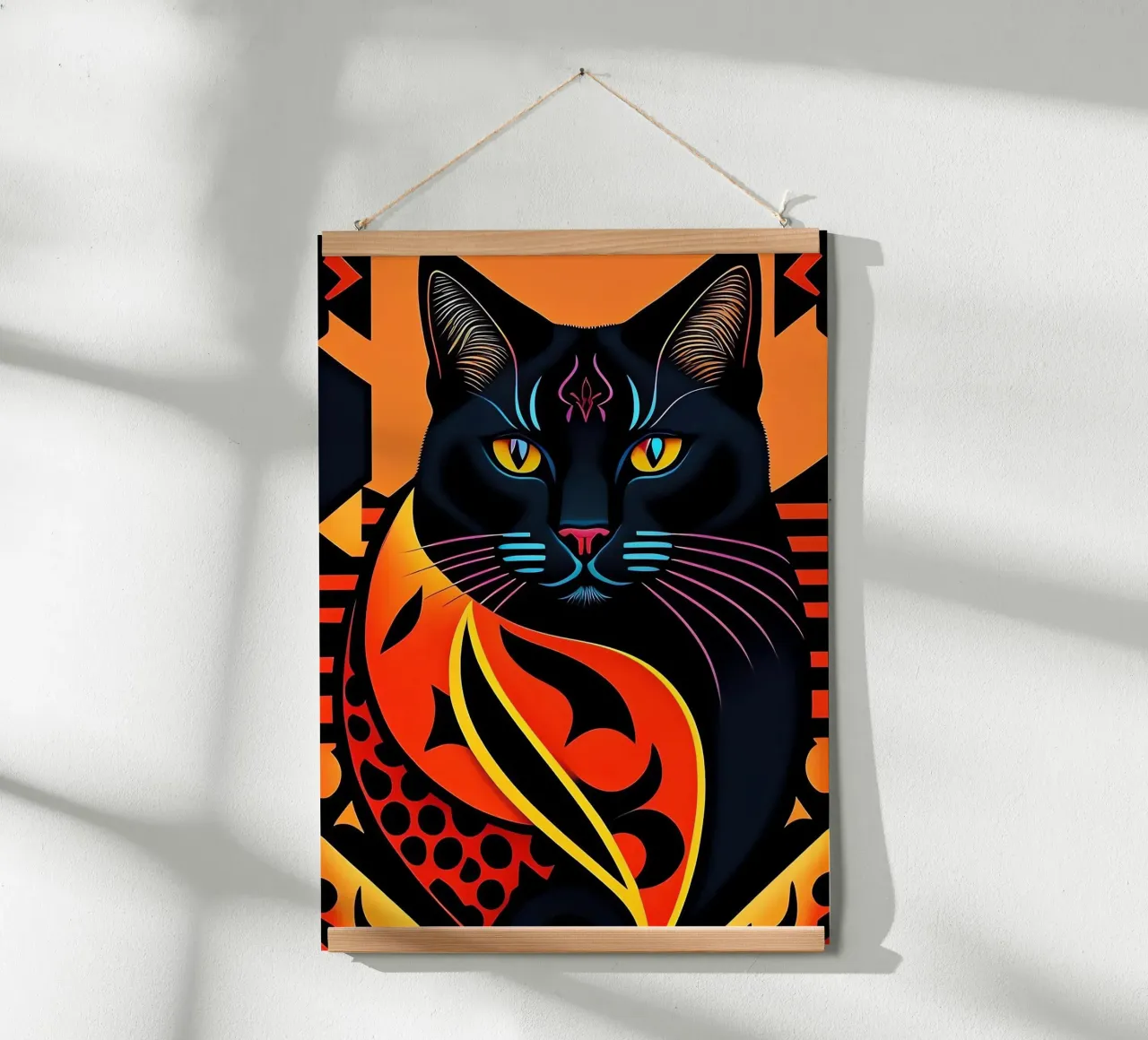 Gatto nero carta hahnemühle da Manuela