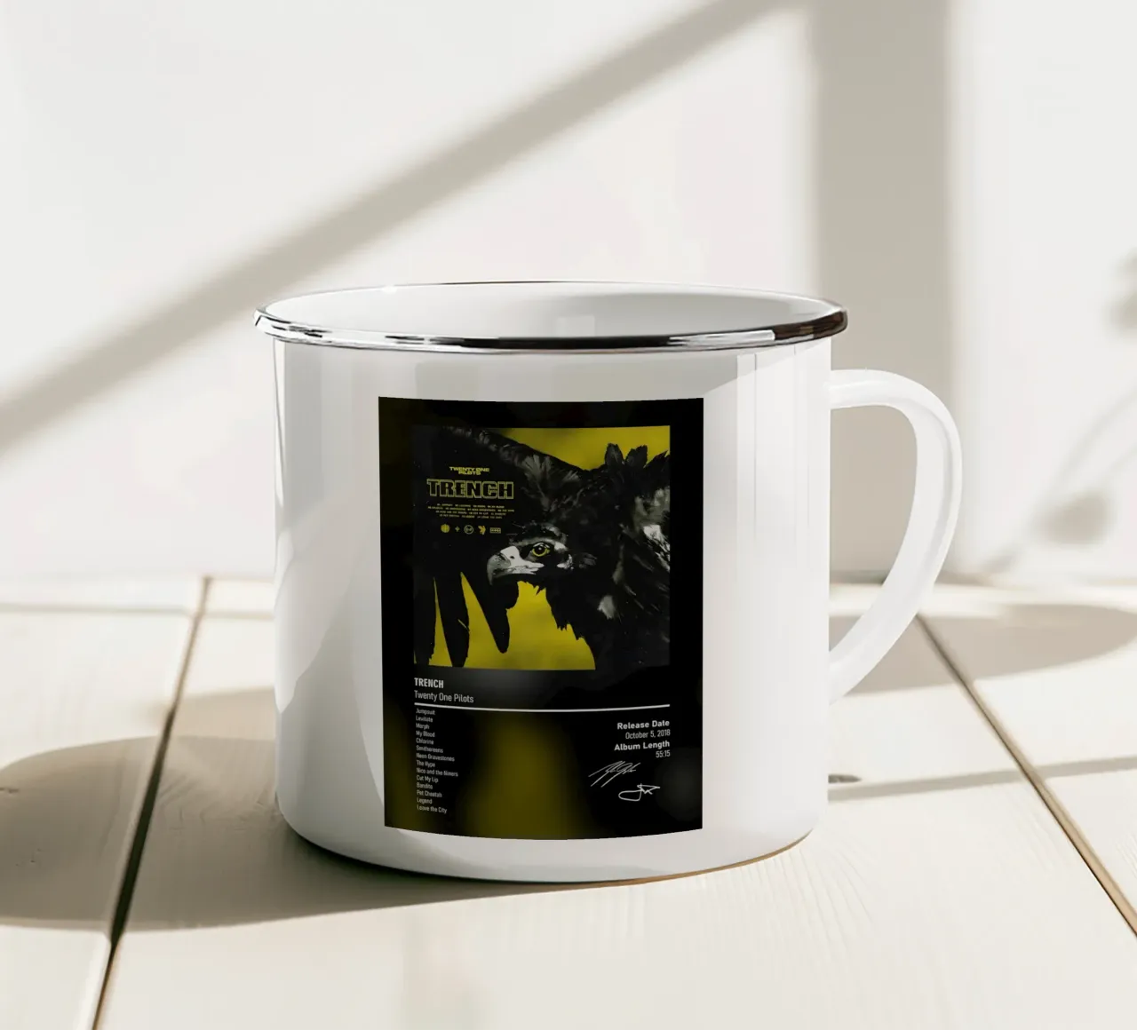 Trench (2018) by Twenty One Pilots tazza in smalto da DGUnder