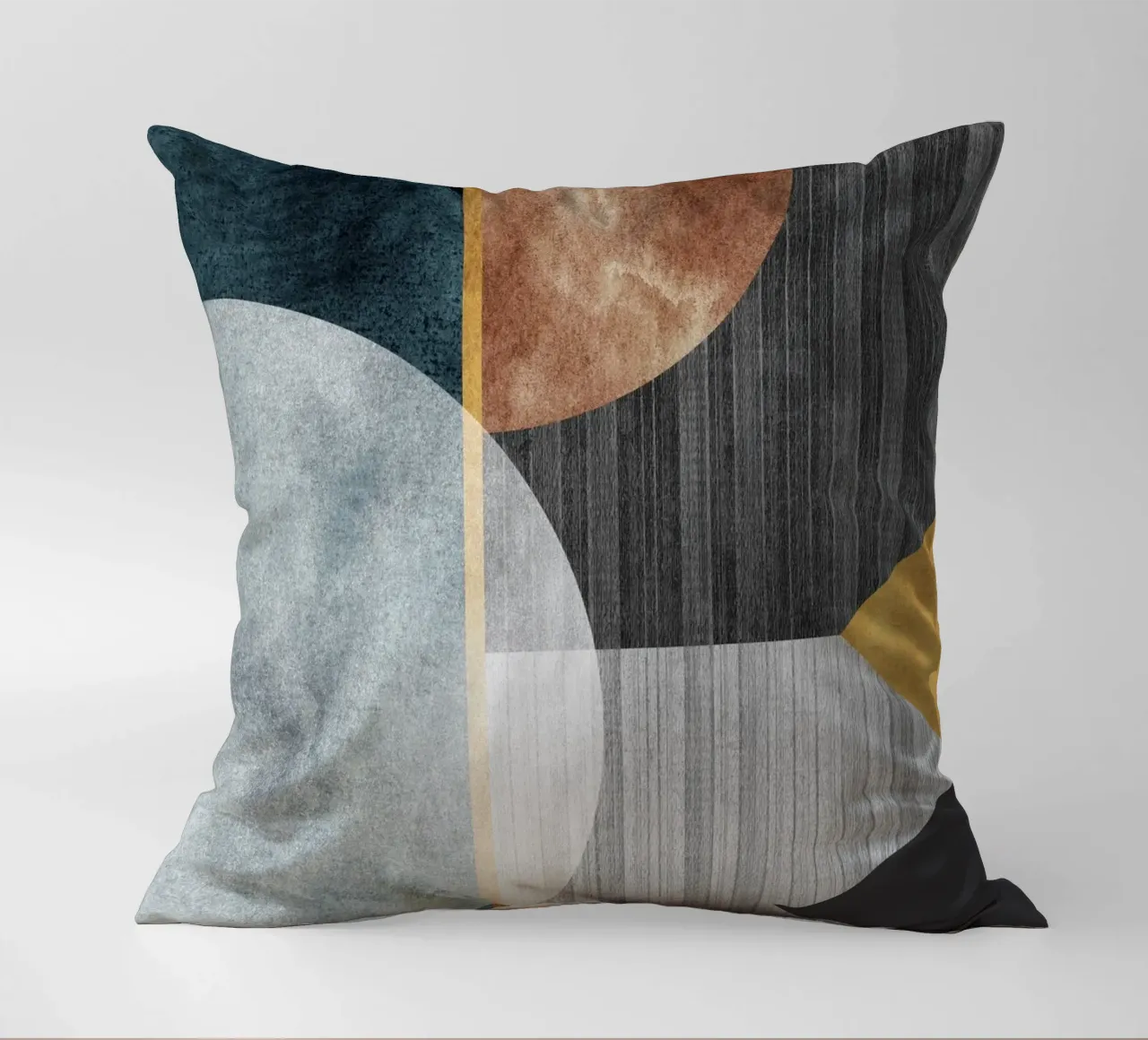 abstract art circles texture cuscino da vintageshop