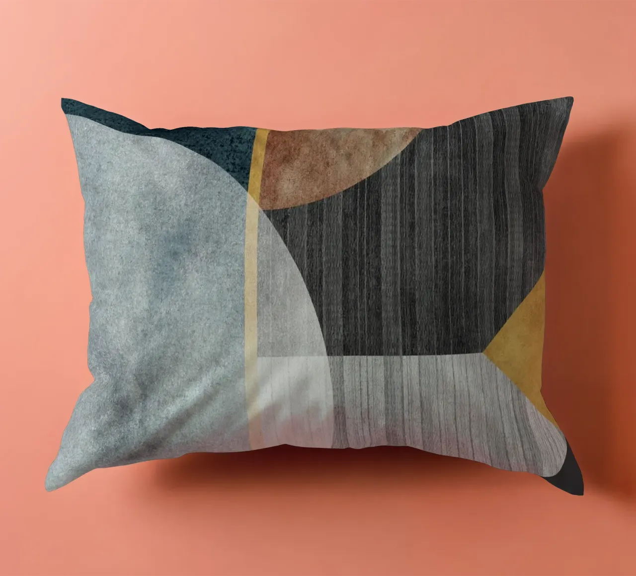 abstract art circles texture cuscino da vintageshop