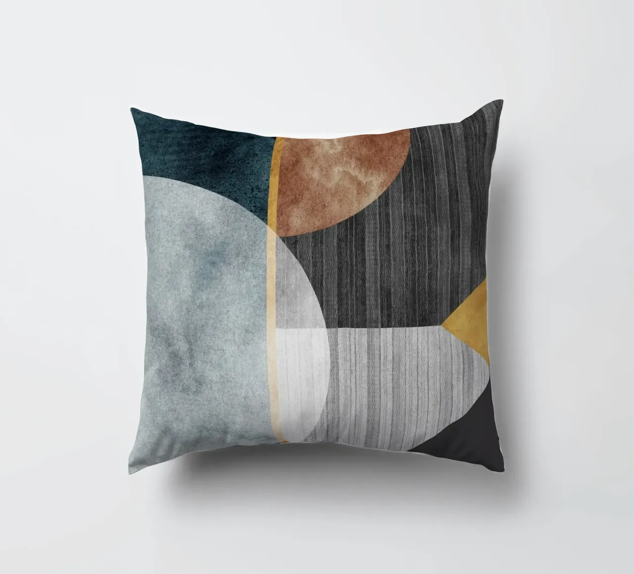 abstract art circles texture cuscino da vintageshop