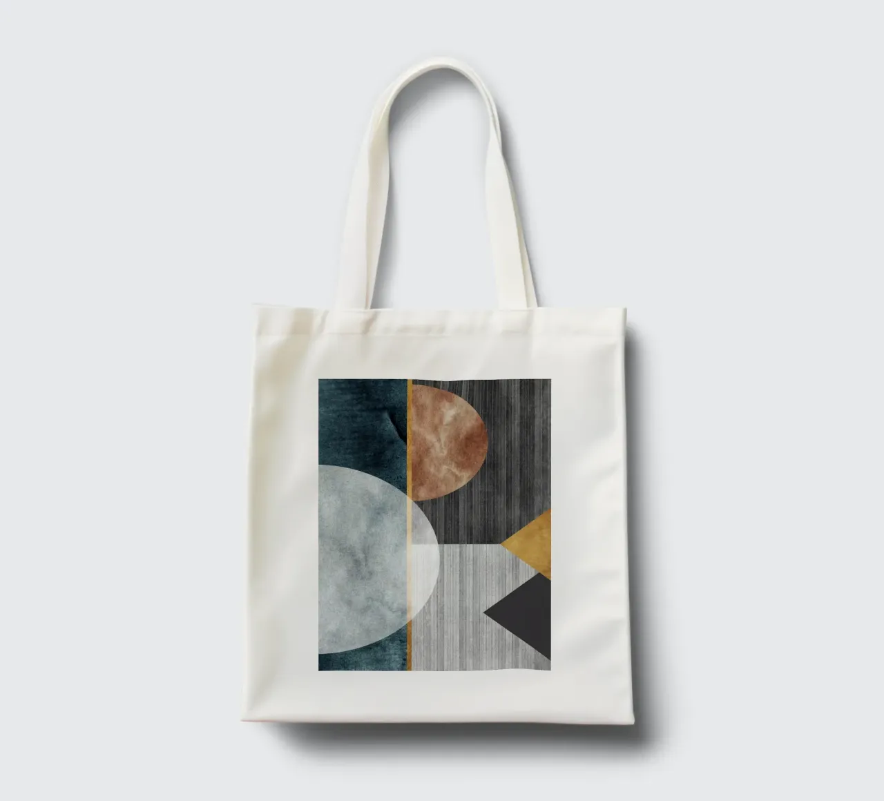 abstract art circles texture borsa in juta da vintageshop