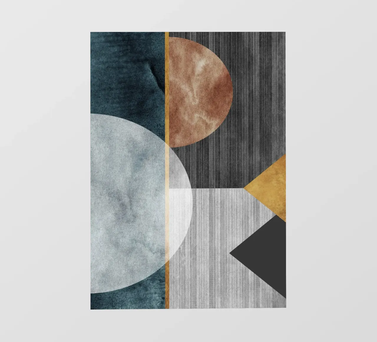 abstract art circles texture telo in pvc da vintageshop