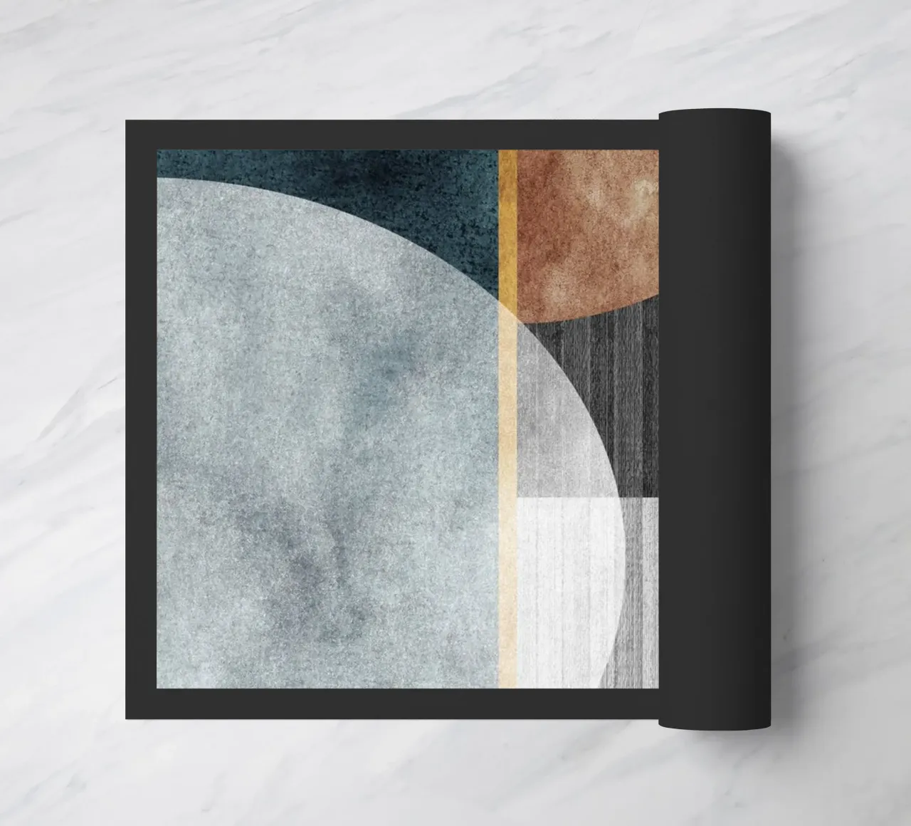 abstract art circles texture zerbino da vintageshop