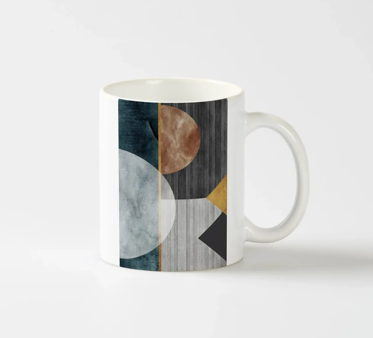 abstract art circles texture keramische mok van vintageshop