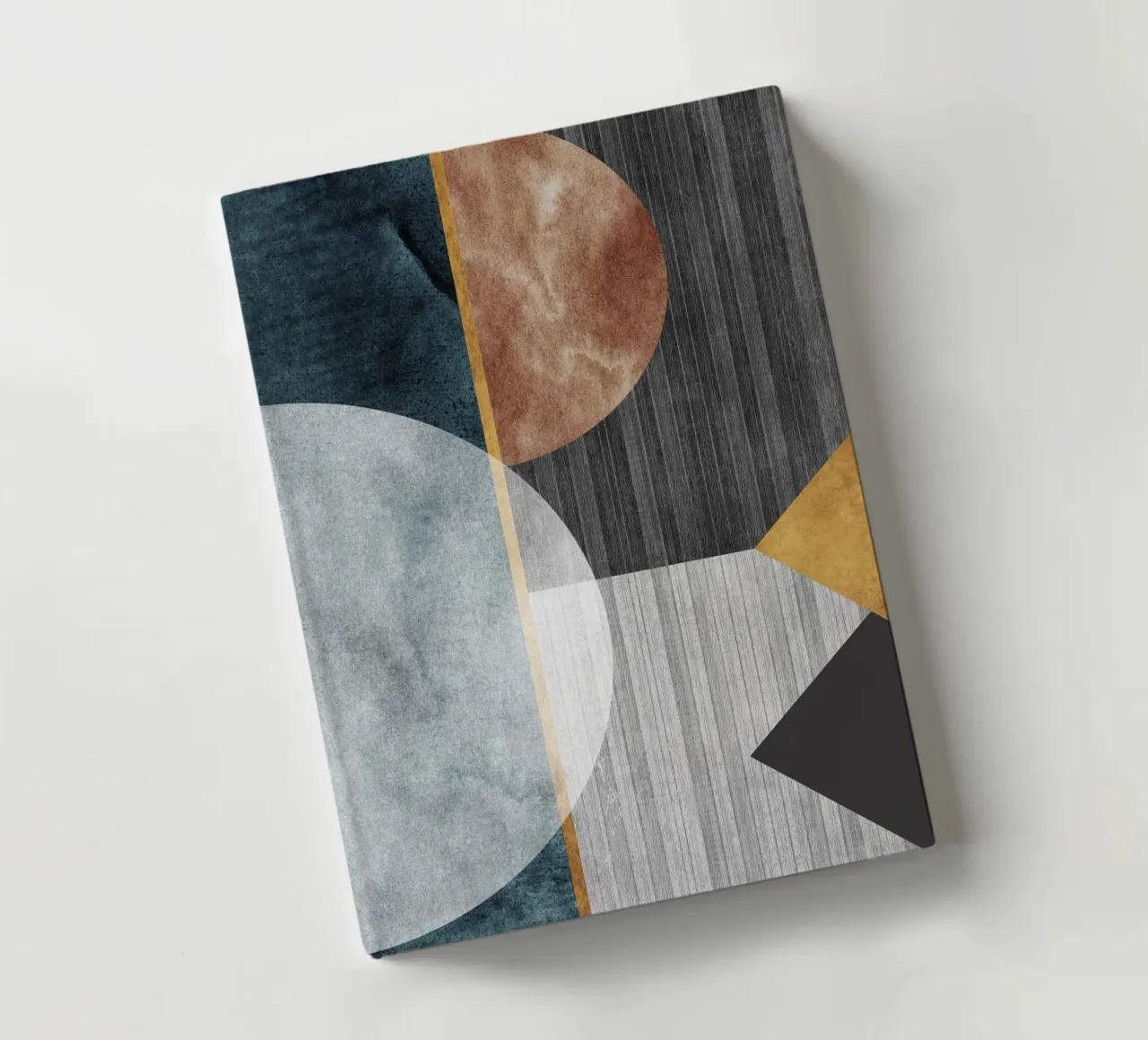 abstract art circles texture notebook by vintageshop