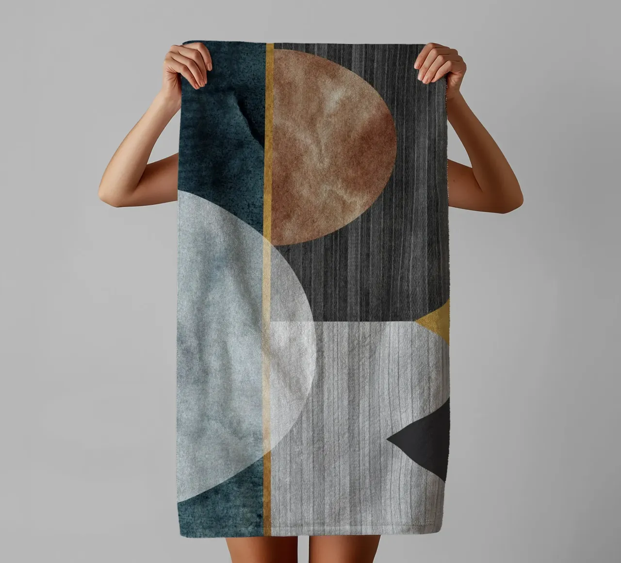 abstract art circles texture asciugamano da bagno da vintageshop