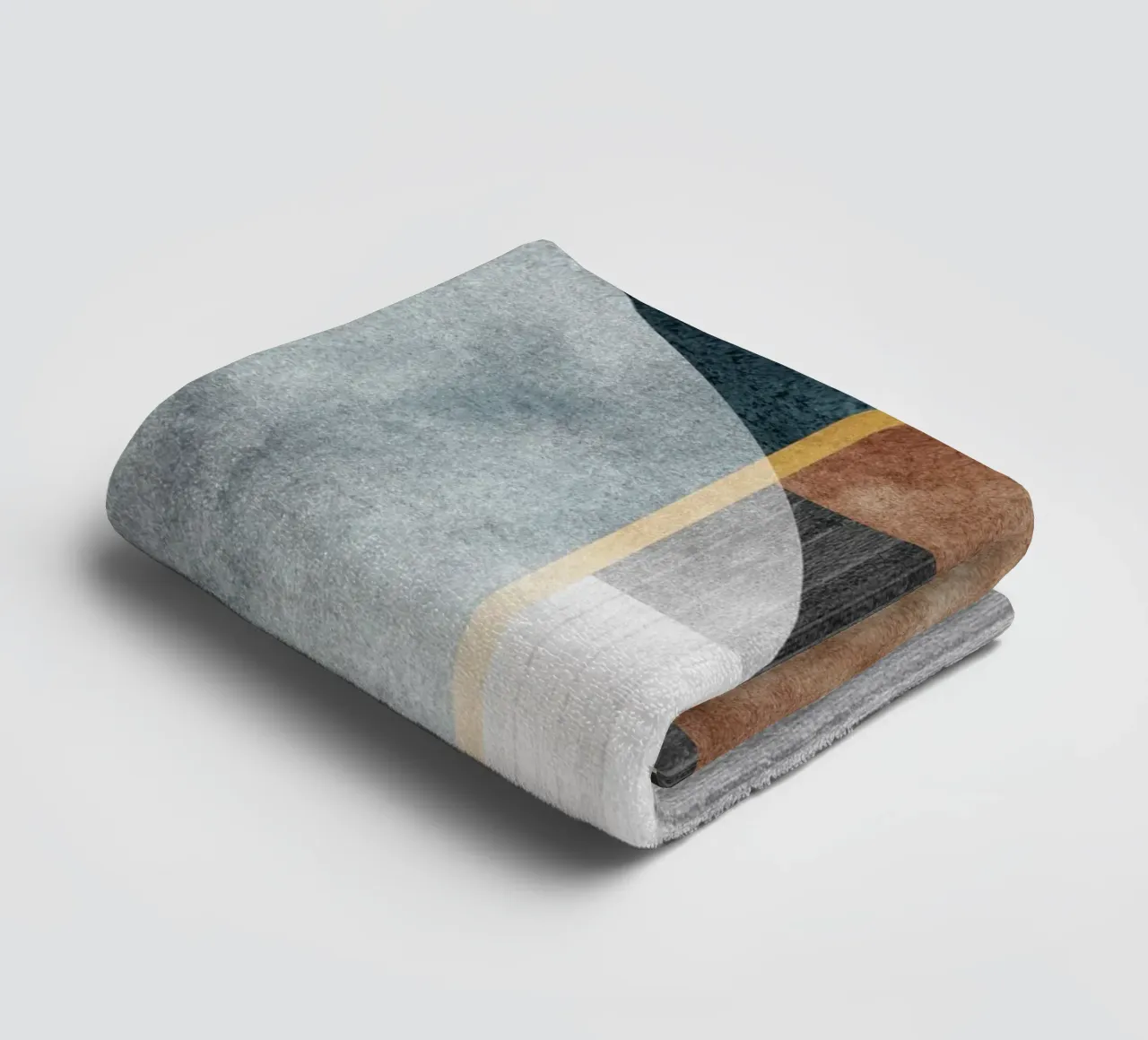 abstract art circles texture towel by vintageshop