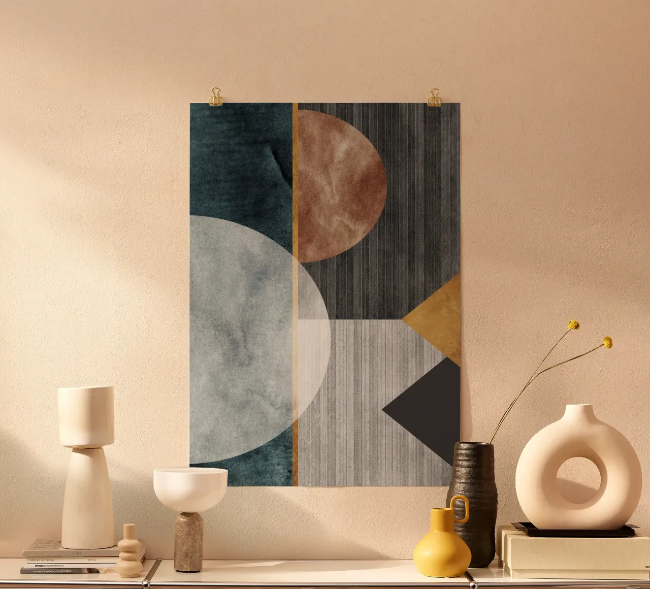 abstract art circles texture carta hahnemühle da vintageshop