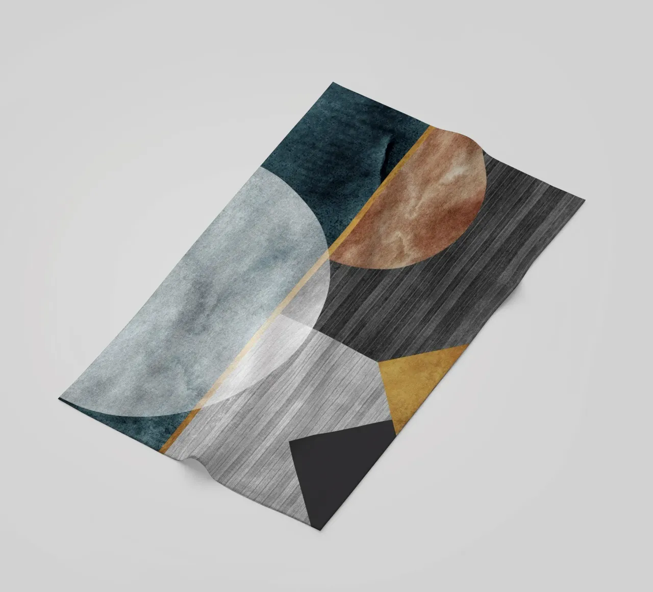 abstract art circles texture telo mare da vintageshop