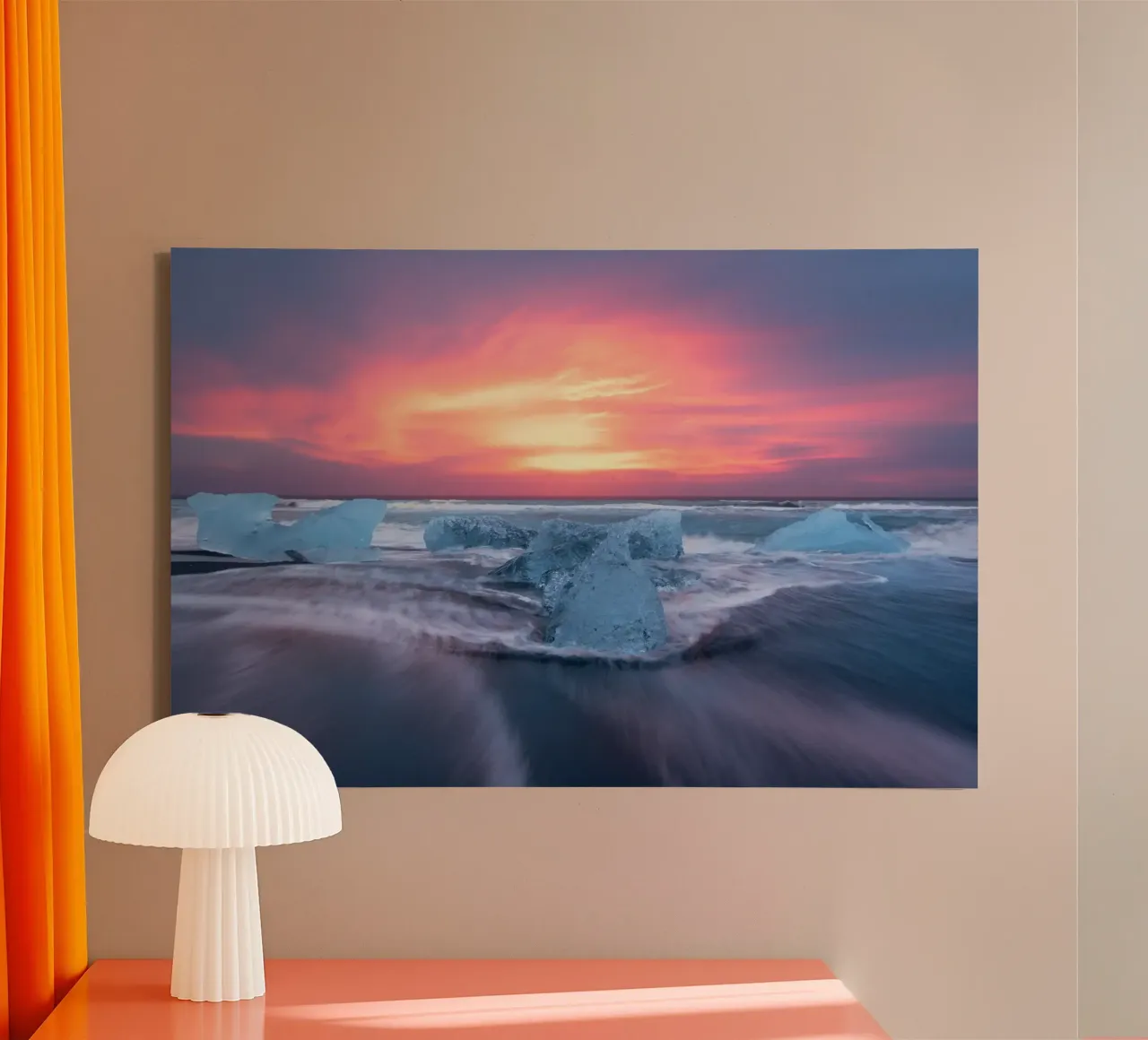 Silenzio d'acqua salata tela con Cornice a cassetta da PhotoVibe Decor