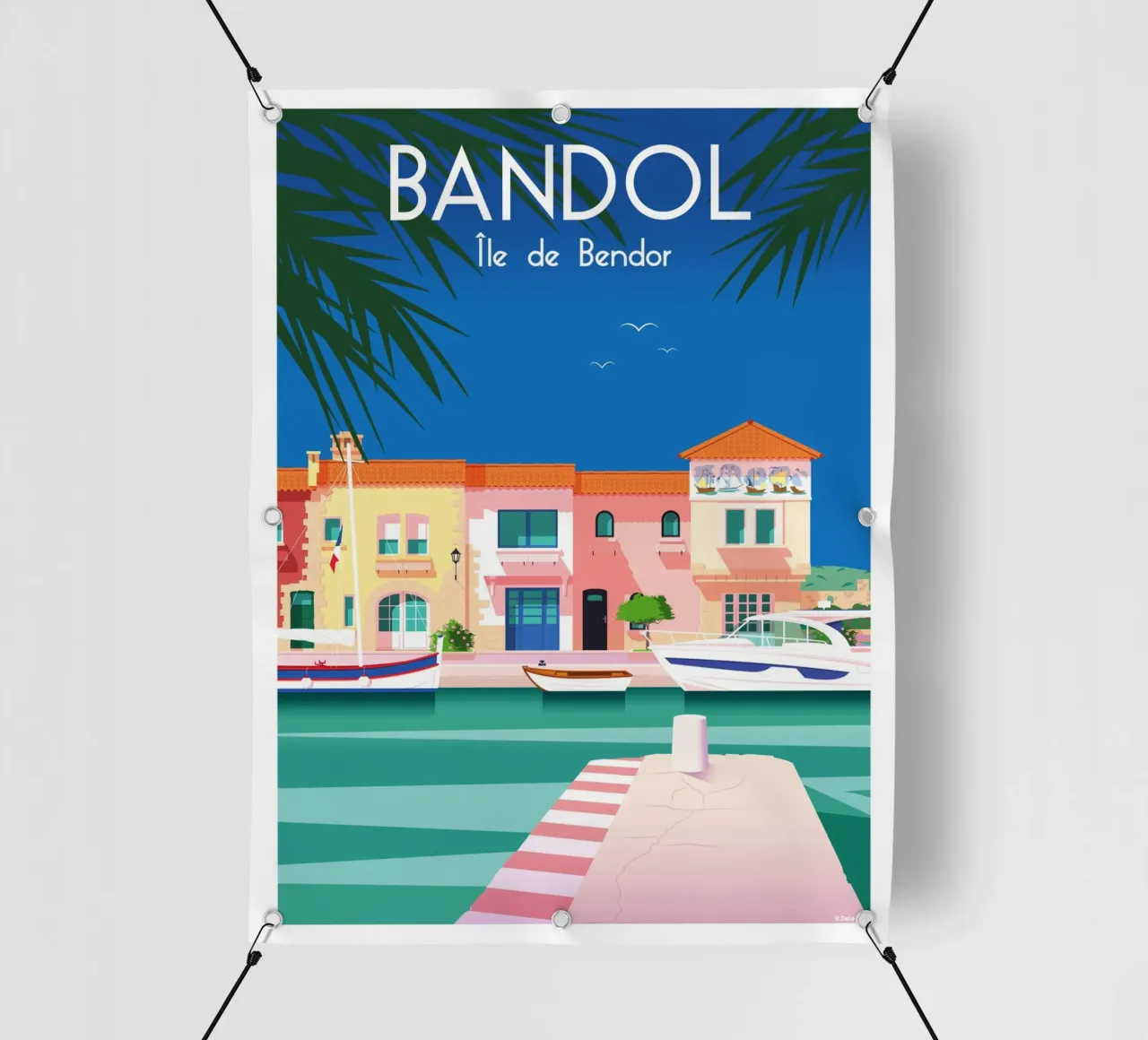 Bandol - Île de bendor telo in pvc da Raphaël Delerue