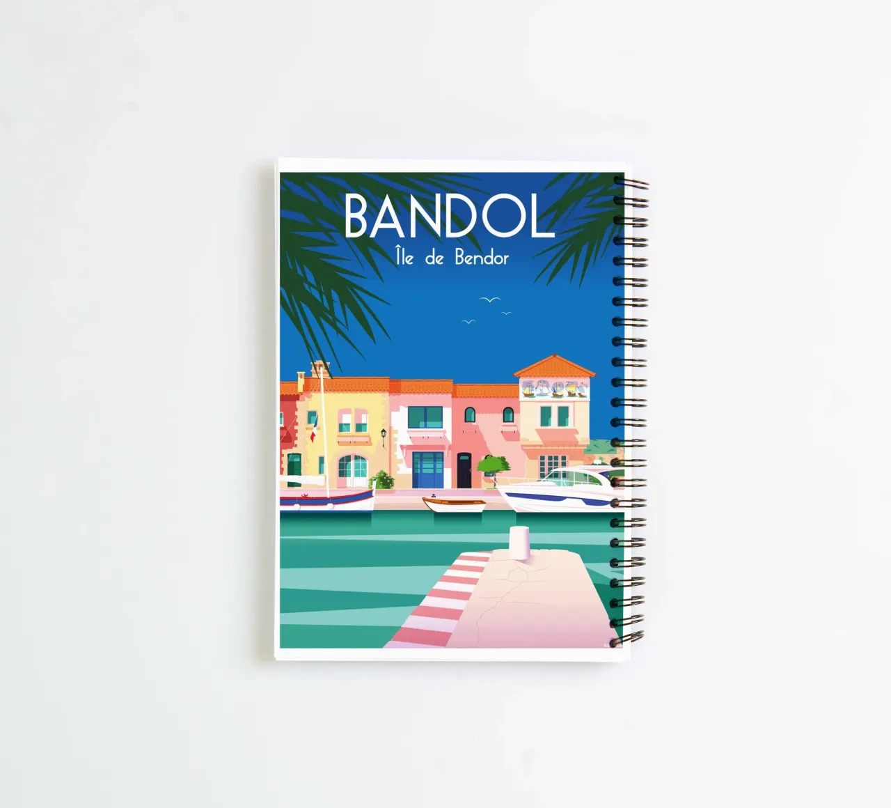 Bandol - Île de bendor spiral notebook by Raphaël Delerue