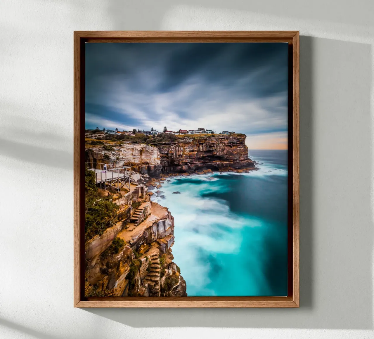 Silenzio d'acqua salata tela con Cornice a cassetta da PhotoVibe Decor