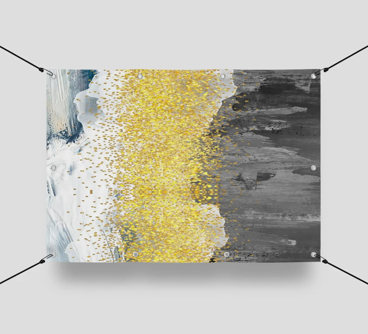 abstract art gray texture telo in pvc da vintageshop