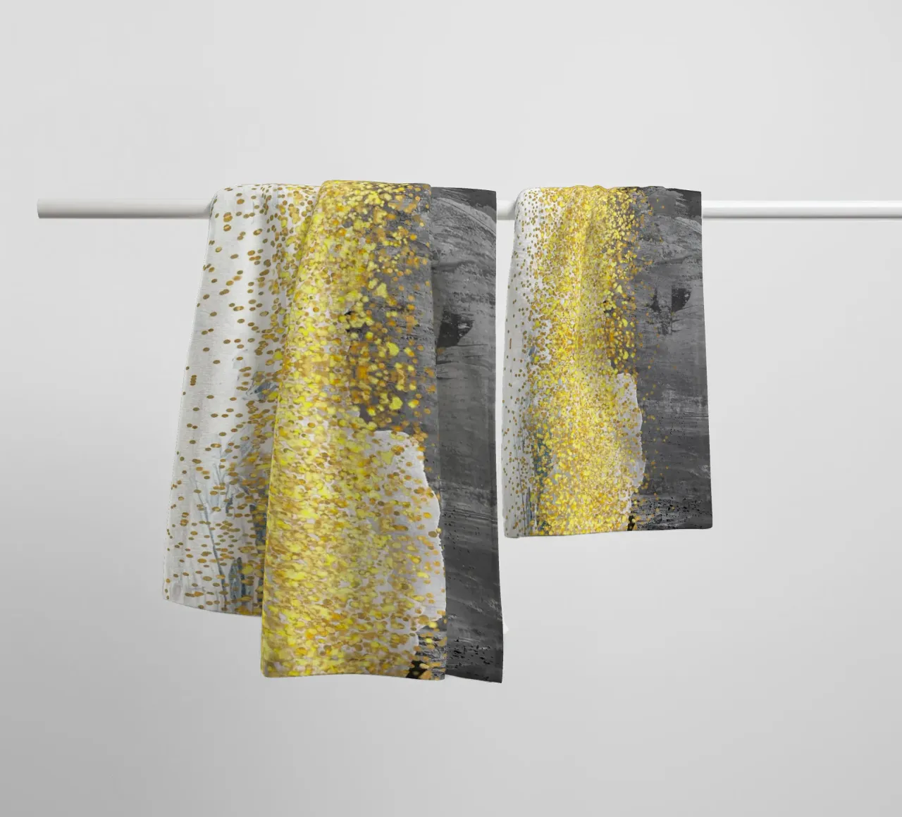 abstract art gray texture towel by vintageshop