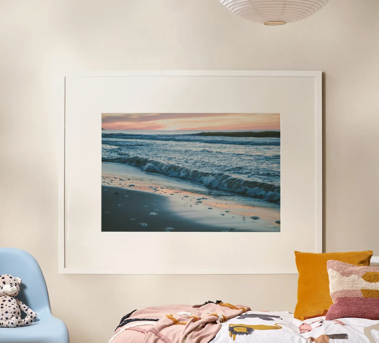 Silenzio d'acqua salata poster con telaio in alluminio da PhotoVibe Decor