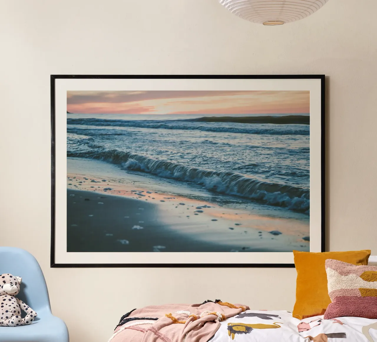 Silenzio d'acqua salata poster con telaio in alluminio da PhotoVibe Decor