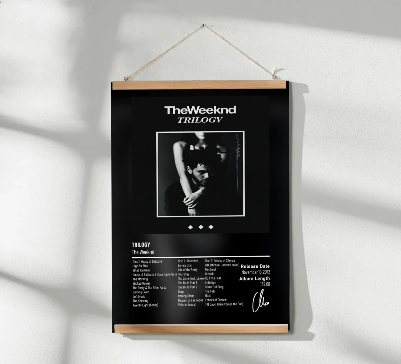 Trilogy (2012) by The Weeknd carta hahnemühle da DGUnder