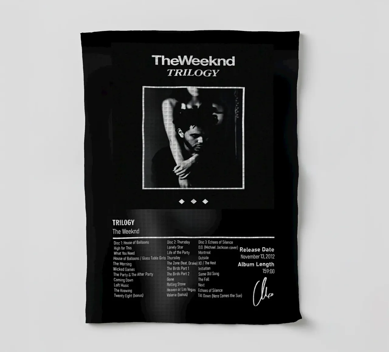 Trilogy (2012) by The Weeknd canovaccio da cucina da DGUnder