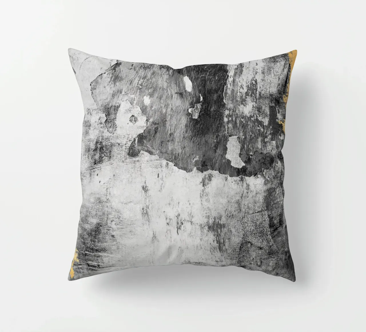 abstract art gray texture and white cuscino da vintageshop