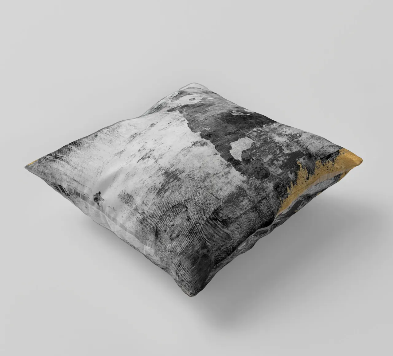 abstract art gray texture and white cuscino da vintageshop