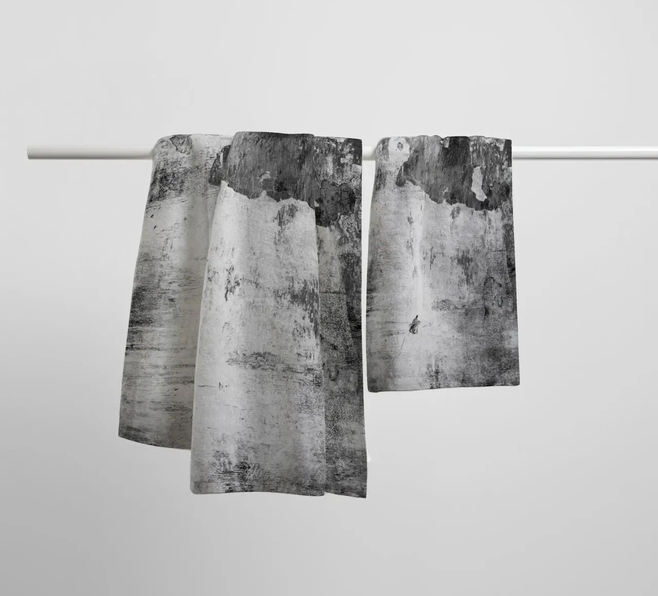 abstract art gray texture and white towel by vintageshop