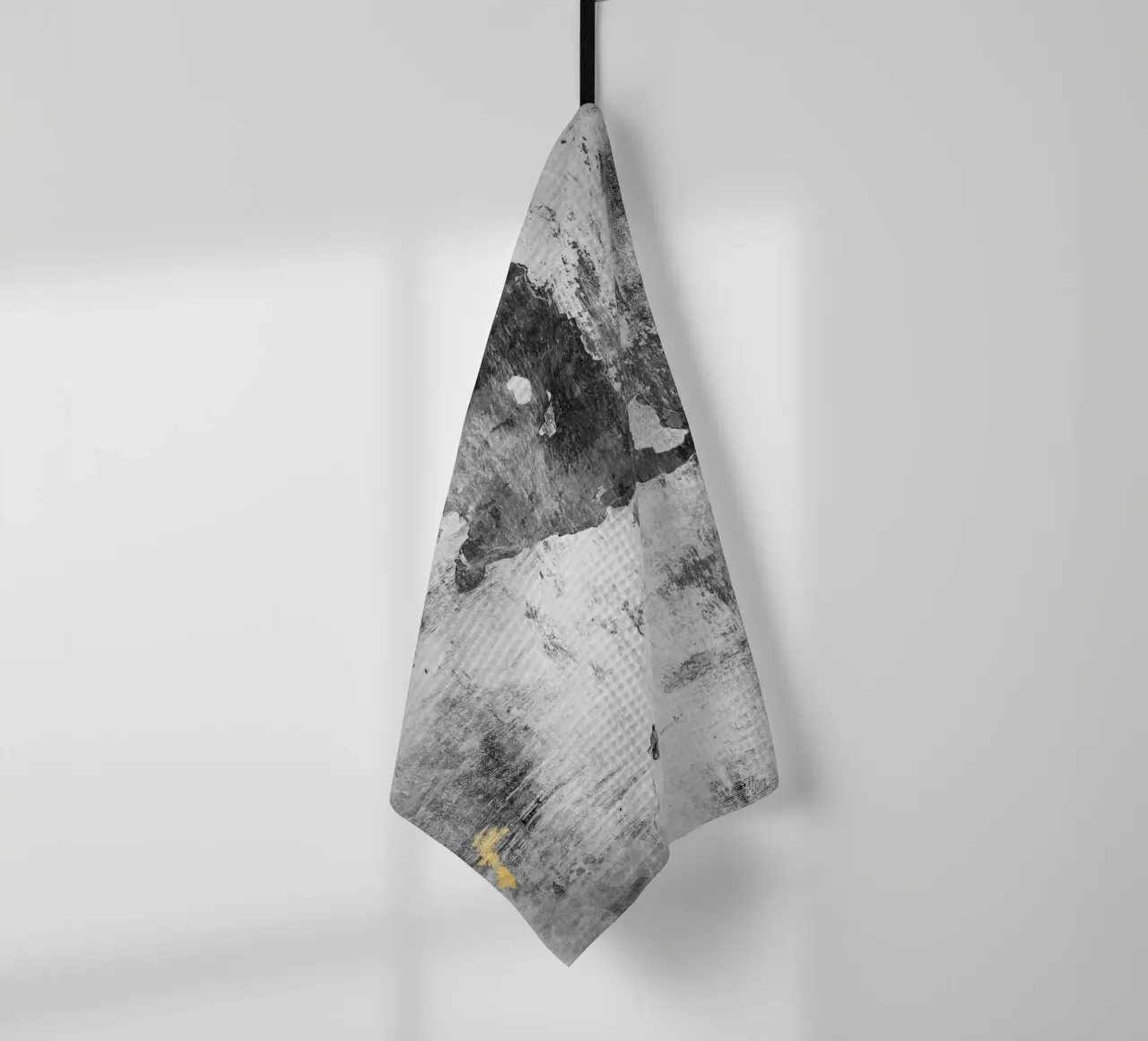 abstract art gray texture and white canovaccio da cucina da vintageshop