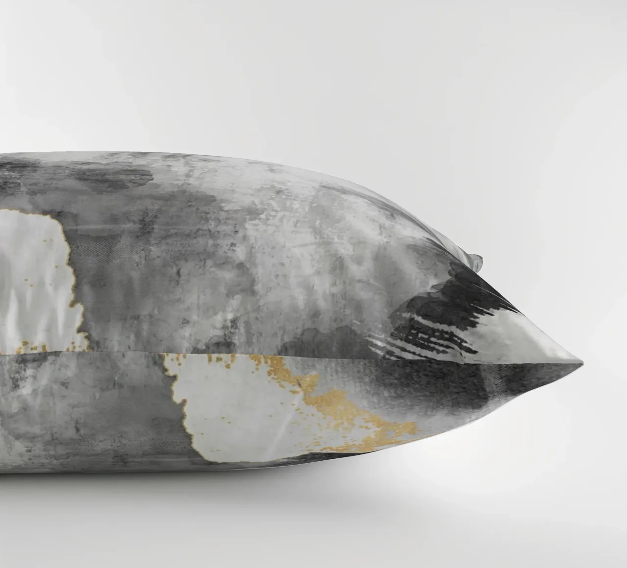 abstract art gray texture and white 2 cuscino da vintageshop