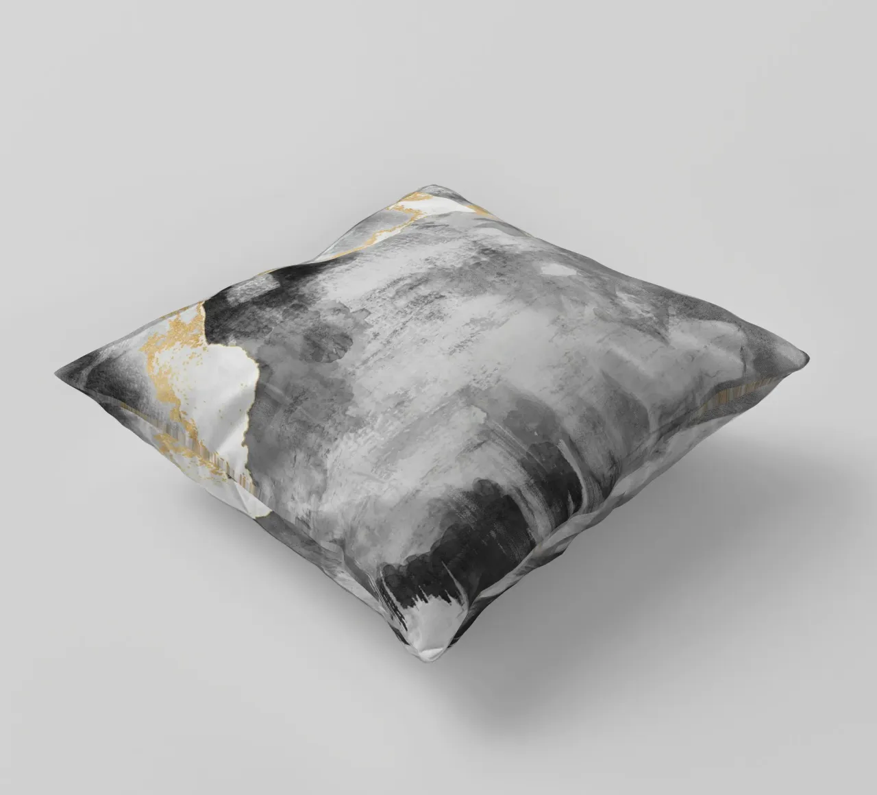 abstract art gray texture and white 2 cuscino da vintageshop