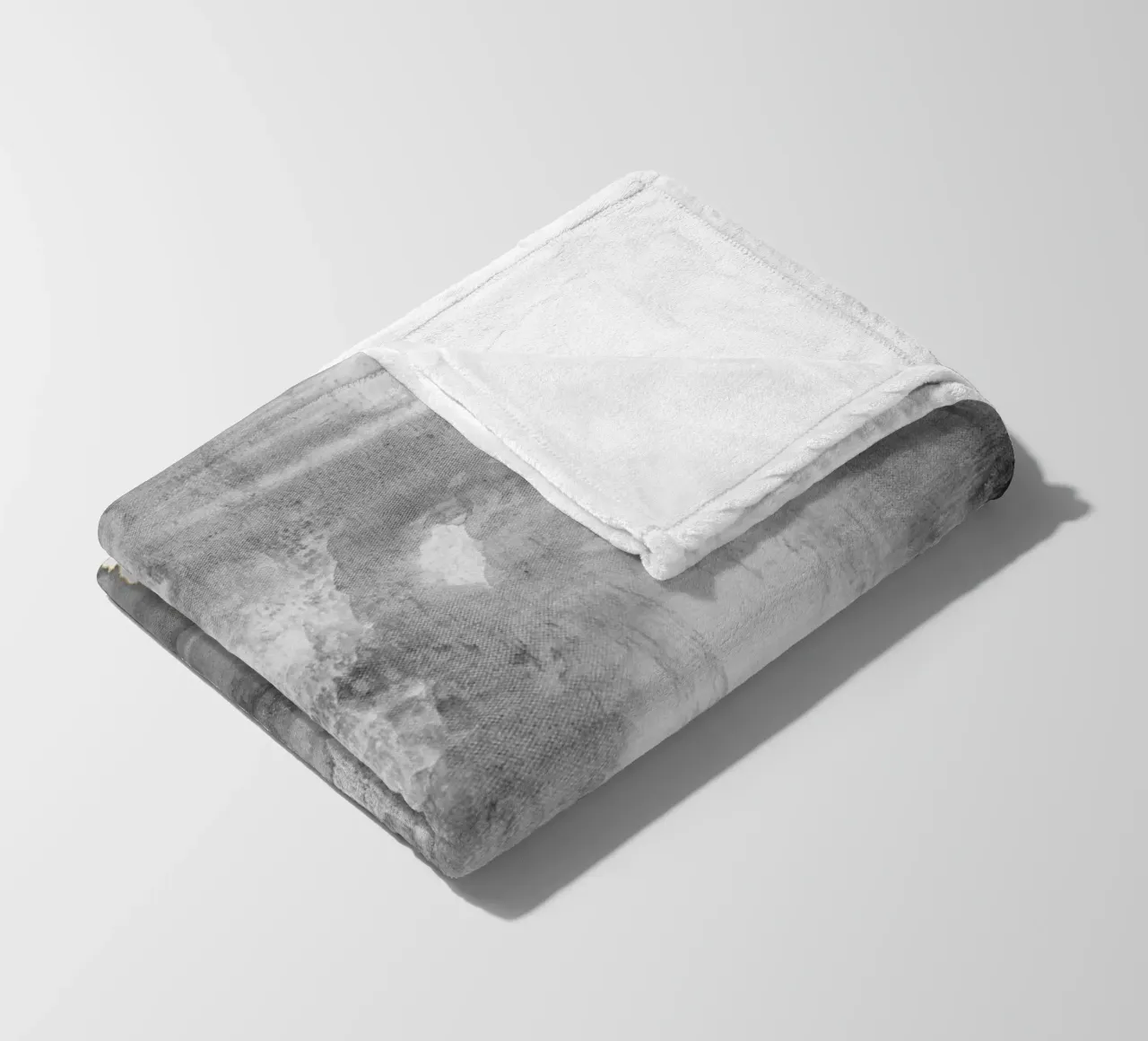 abstract art gray texture and white 2 plaid polaire de vintageshop