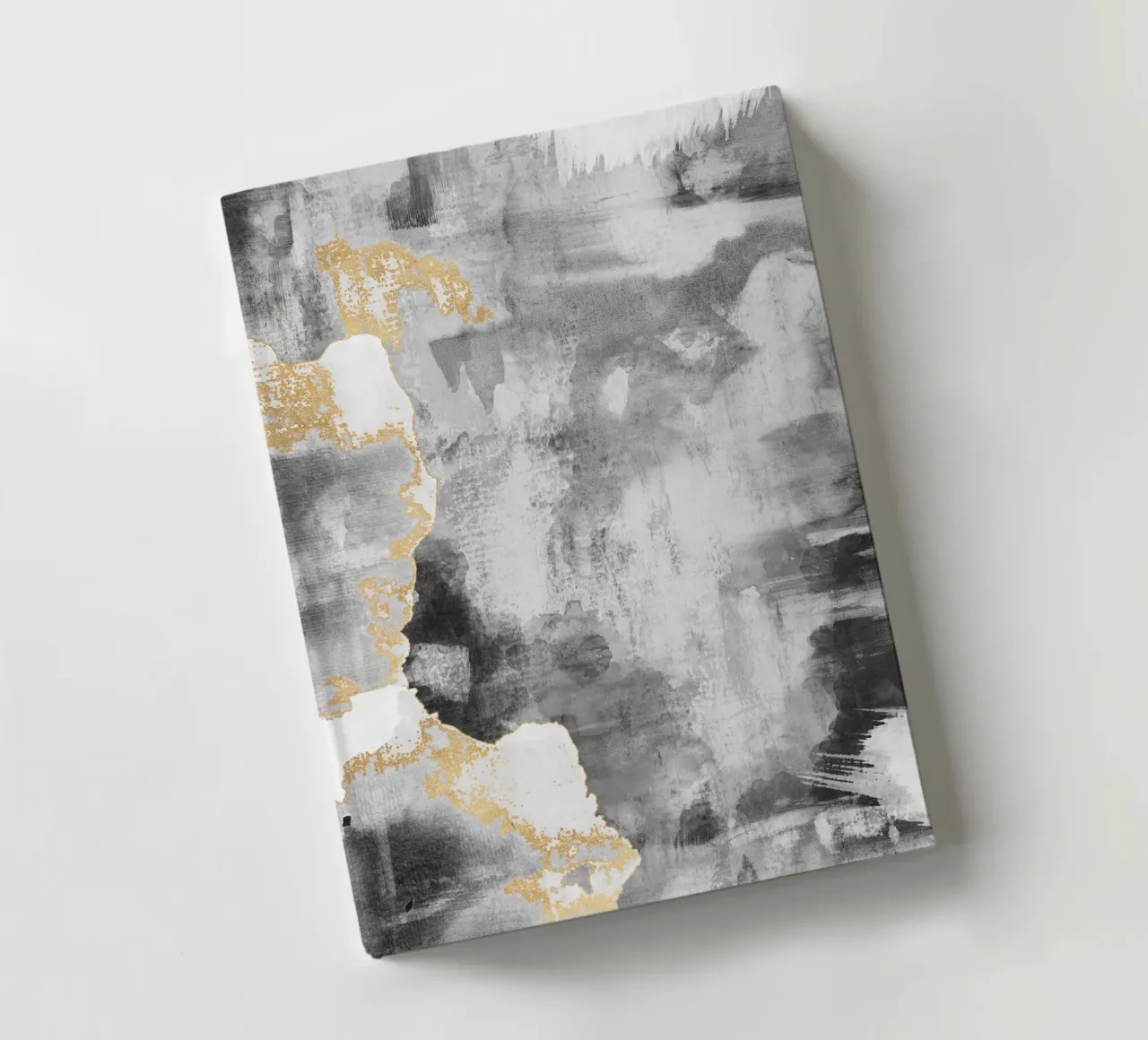 abstract art gray texture and white 2 notebook by vintageshop