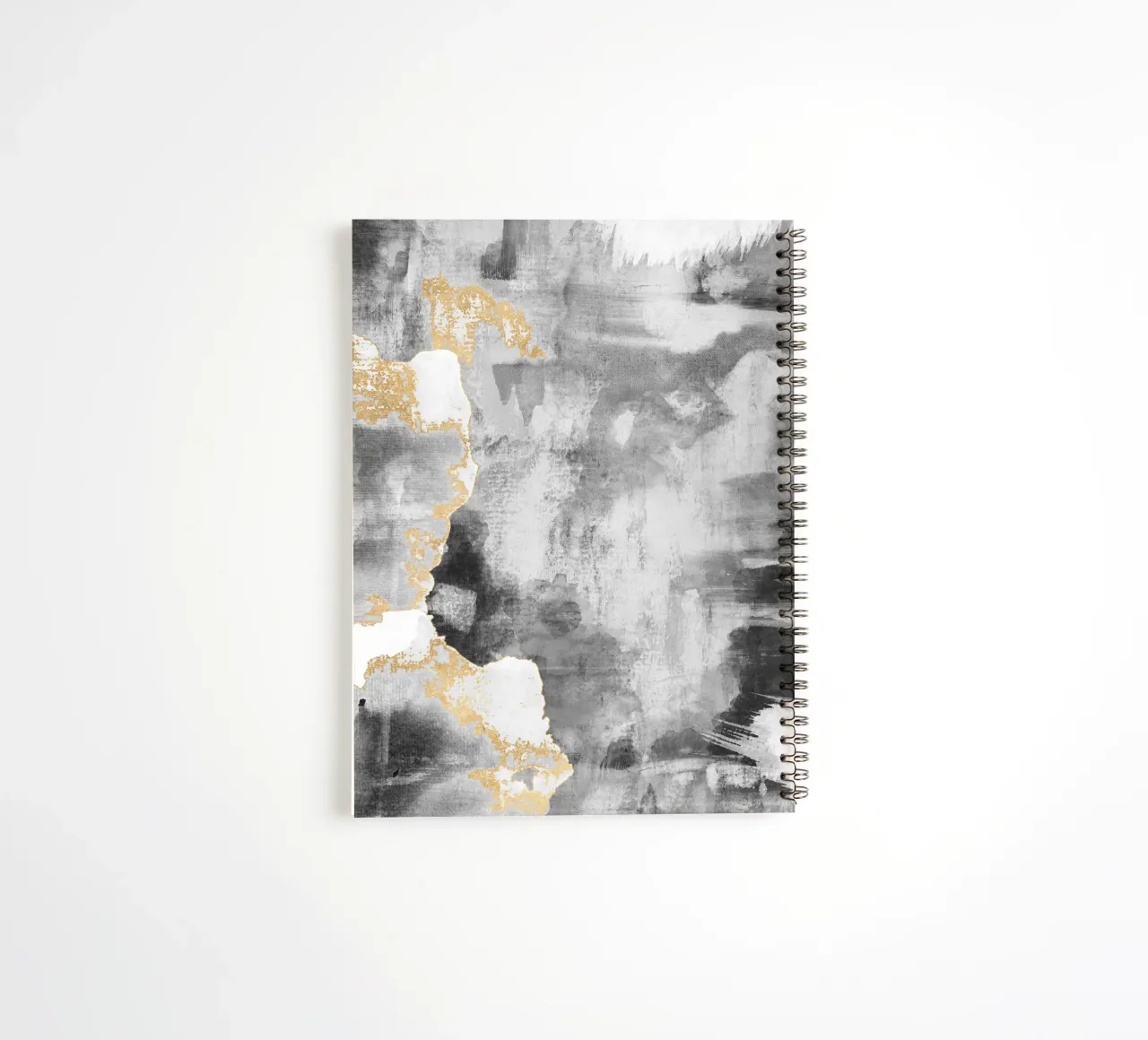 abstract art gray texture and white 2 diario ad anelli da vintageshop