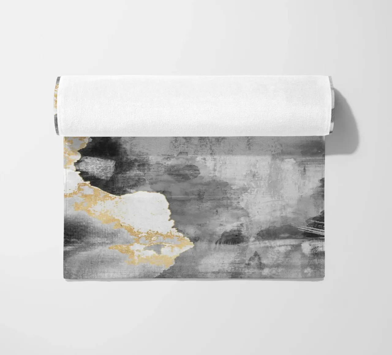 abstract art gray texture and white 2 telo mare da vintageshop