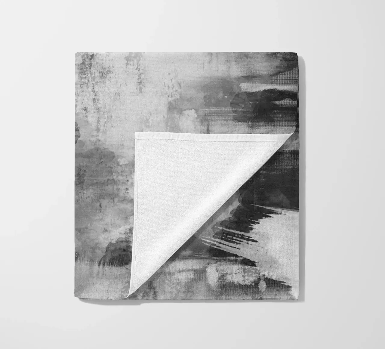 abstract art gray texture and white 2 telo mare da vintageshop