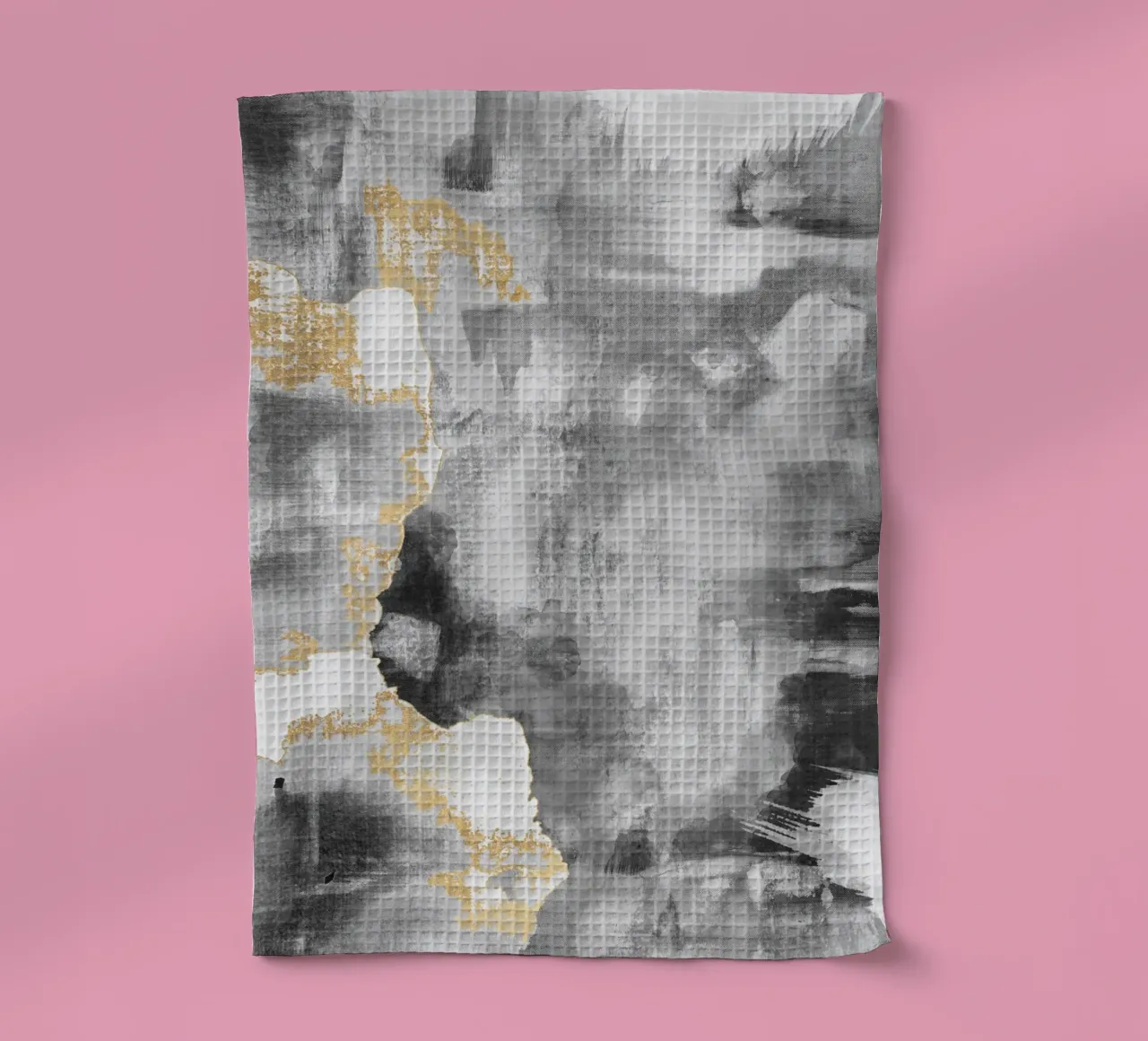 abstract art gray texture and white 2 torchon de vintageshop