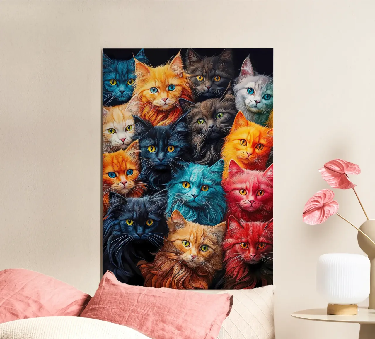 Groupe de chats hahnemühle de Manuela