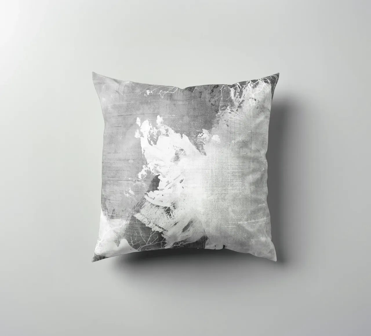 abstract art gray texture and white 3 cuscino da vintageshop