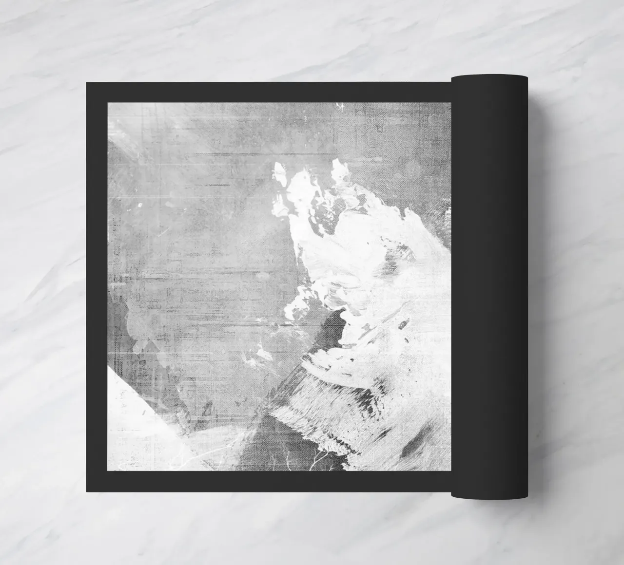 abstract art gray texture and white 3 zerbino da vintageshop