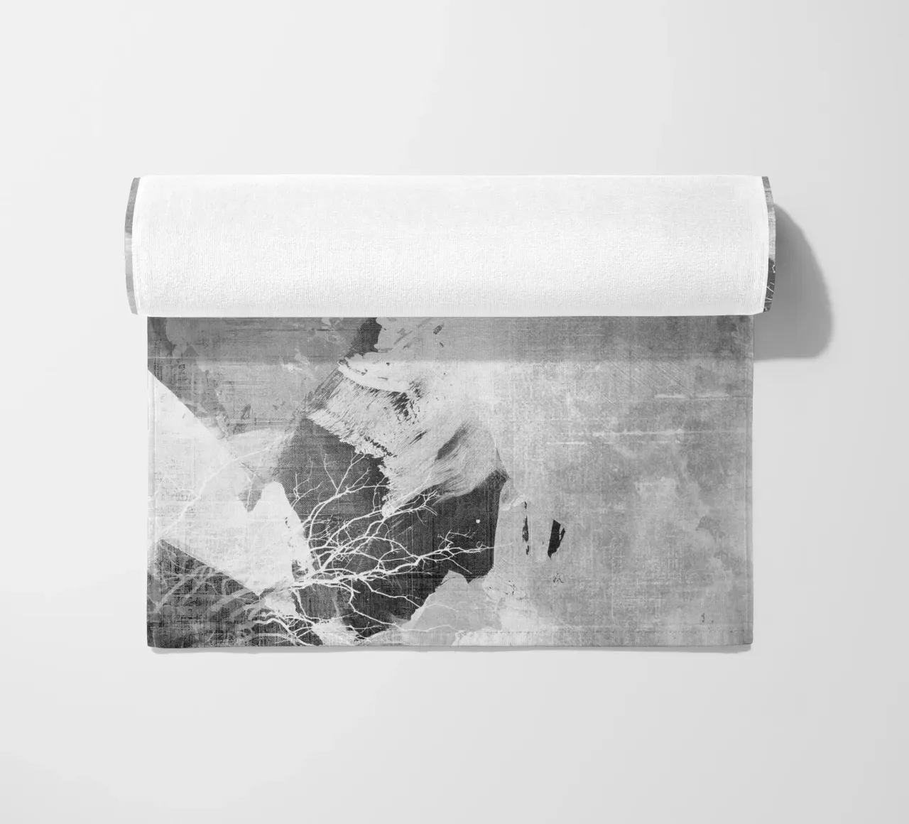 abstract art gray texture and white 3 telo mare da vintageshop