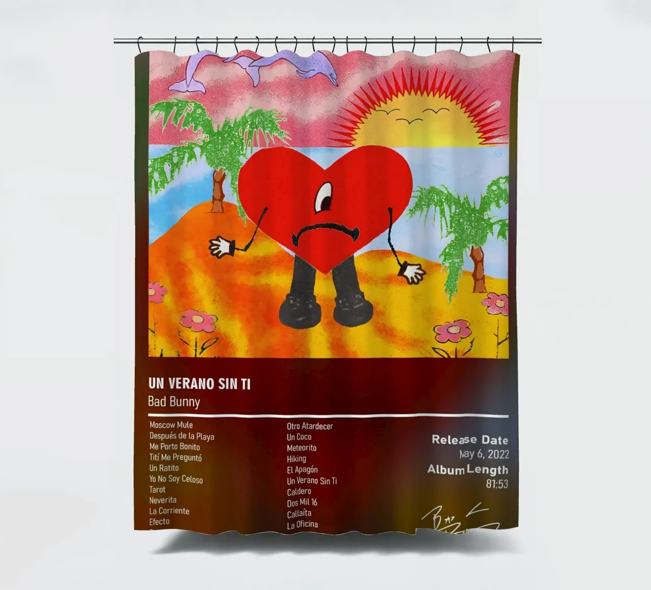 Un Verano Sin Ti (2022) by Bad Bunny tenda da doccia da DGUnder