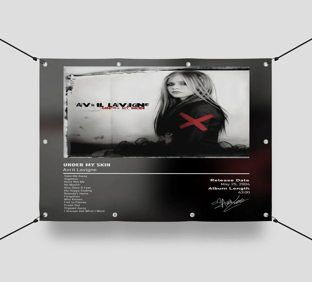 Under My Skin (2004) by Avril Lavigne telo in pvc da DGUnder