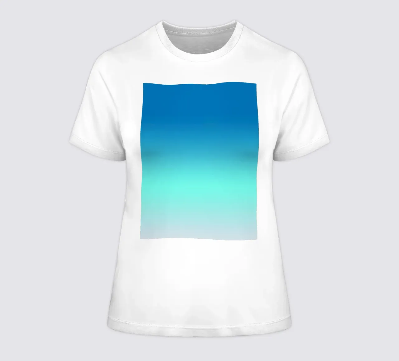 Rustgevend blauw kleurverloop - abstracte achtergrond dames t-shirt getailleerd van Abstract and Patterns