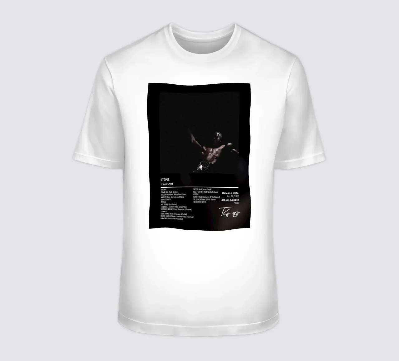 UTOPIA (2023) by Travis Scott t-shirt da DGUnder