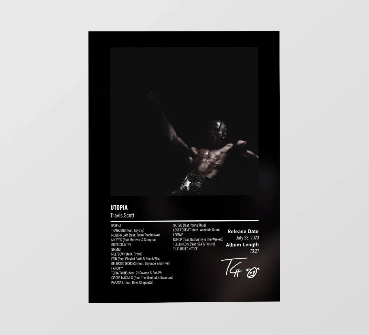 UTOPIA (2023) by Travis Scott telo in pvc da DGUnder