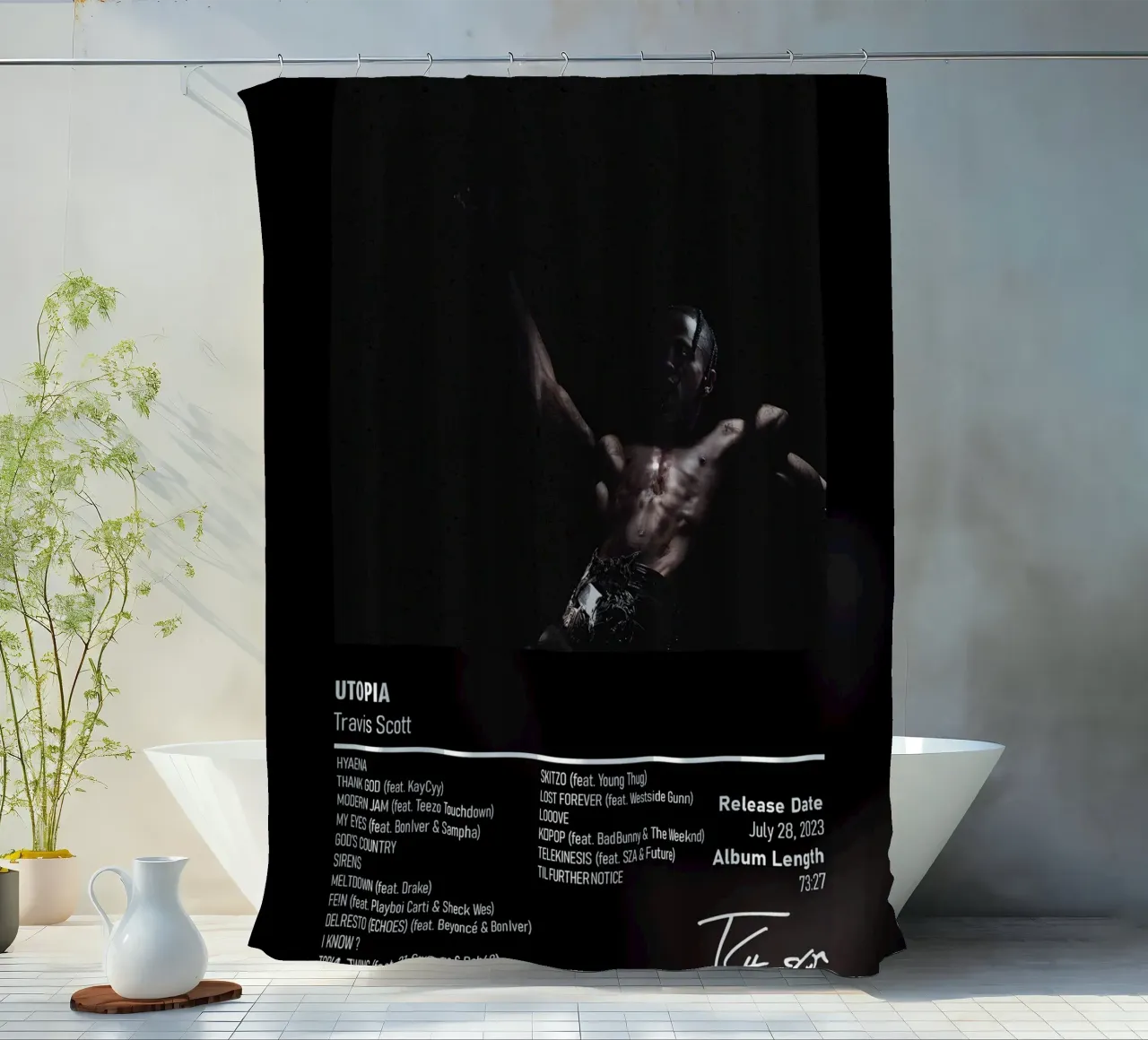 UTOPIA (2023) by Travis Scott tenda da doccia da DGUnder
