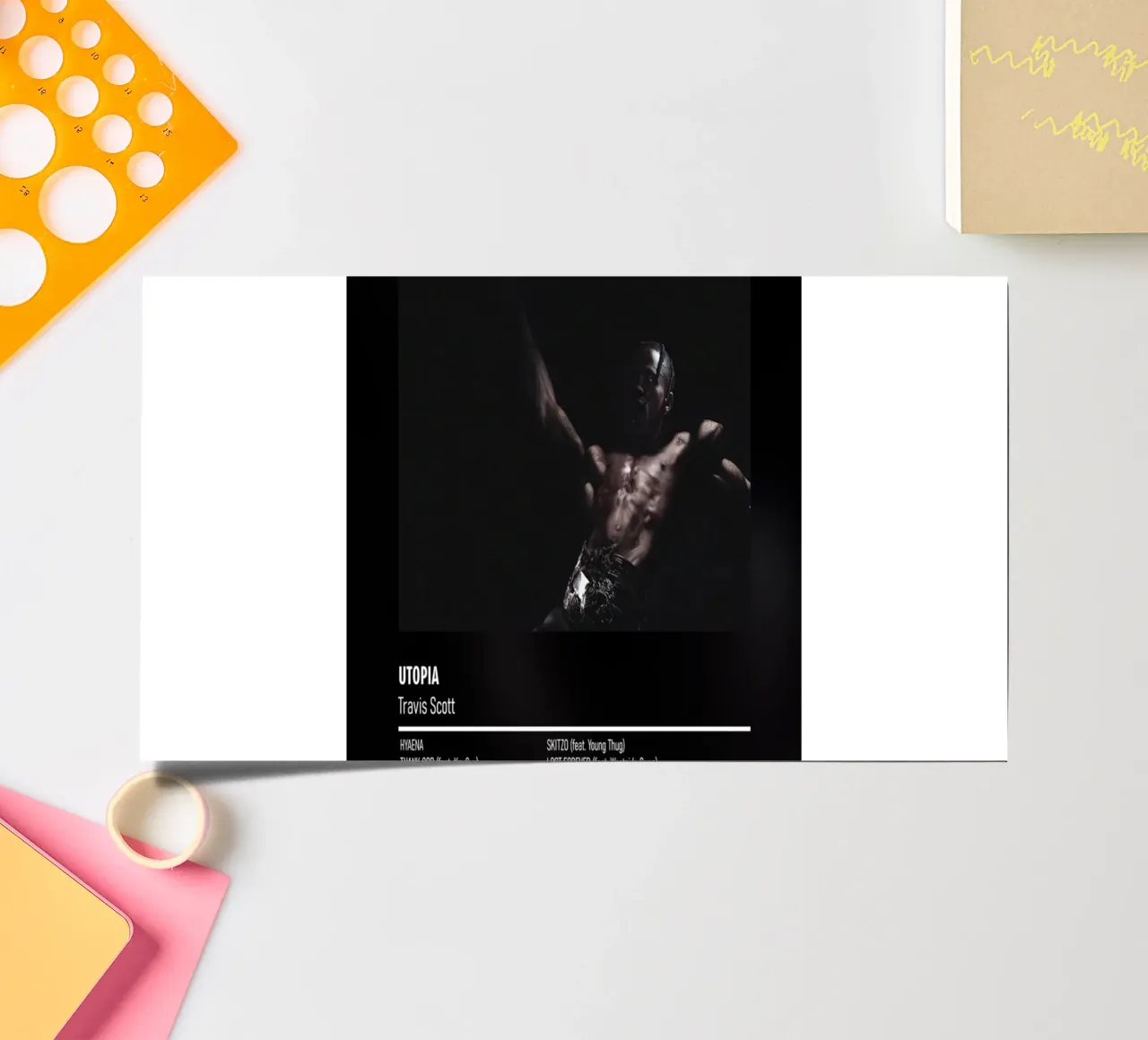 UTOPIA (2023) by Travis Scott foglio adesivo da DGUnder
