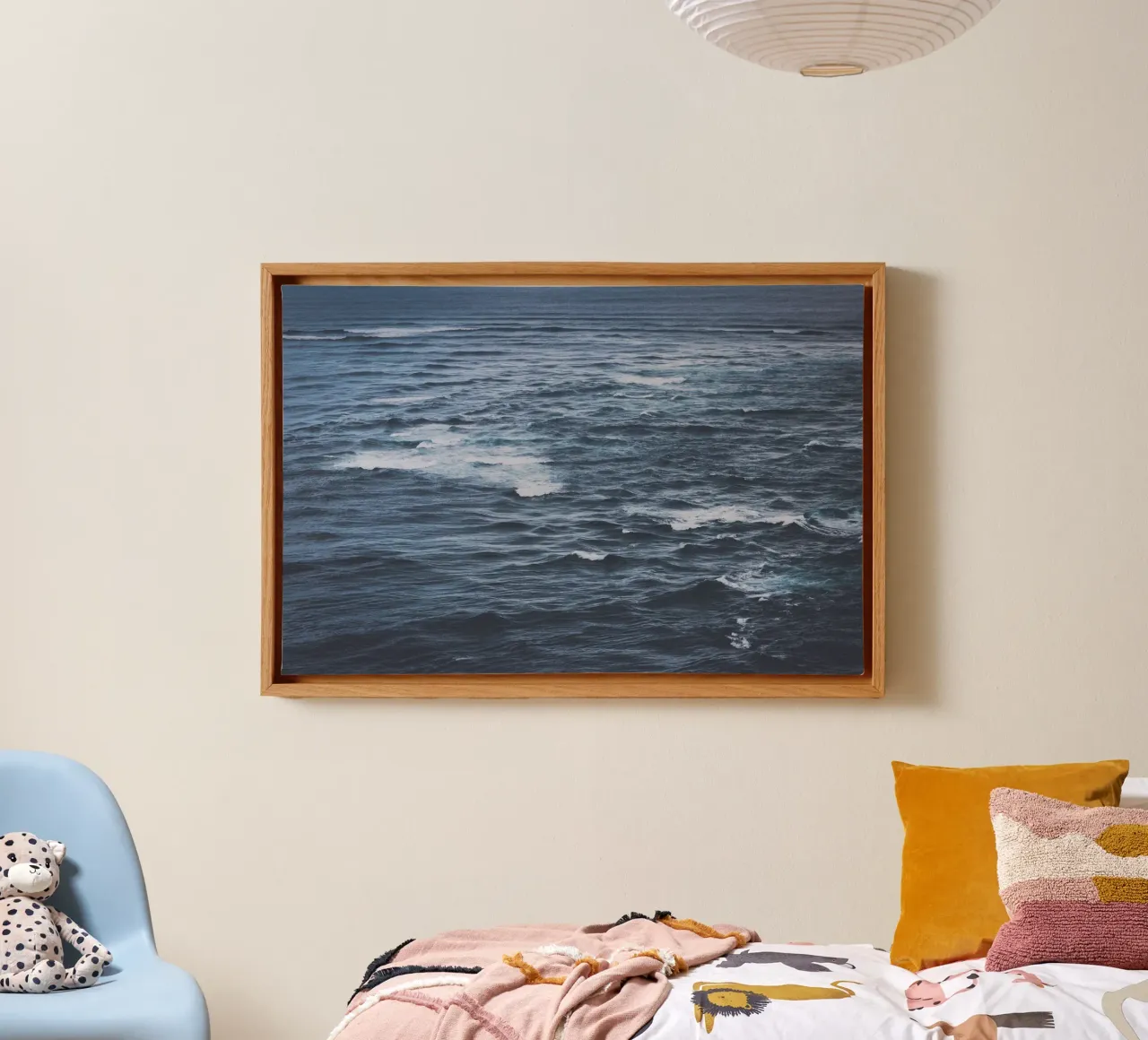 Maree di silenzio tela con Cornice a cassetta da PhotoVibe Decor
