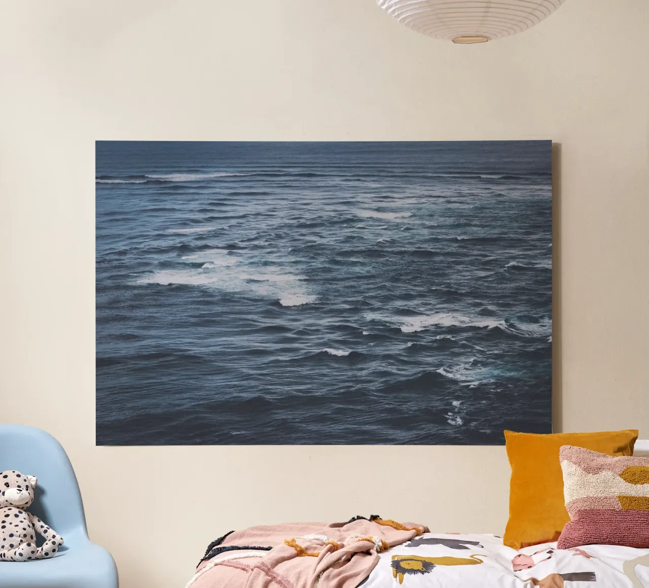 Maree di silenzio tela con Cornice a cassetta da PhotoVibe Decor