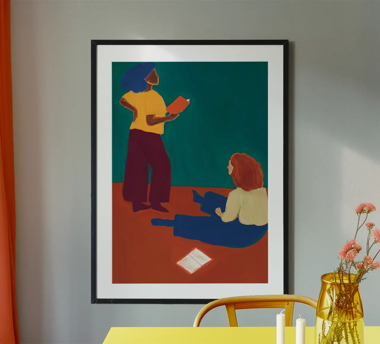 The rehearsal poster with aluminum frame by tainah negreiros